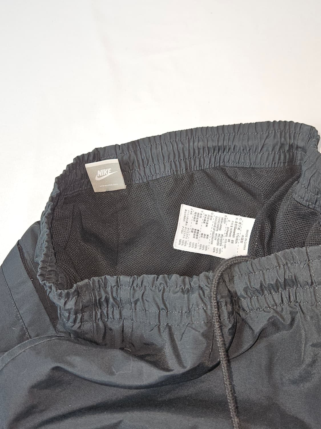 00s 나이키 메탈스우시 우븐 팬츠 바지 올드스쿨 블랙 L 상품이미지4