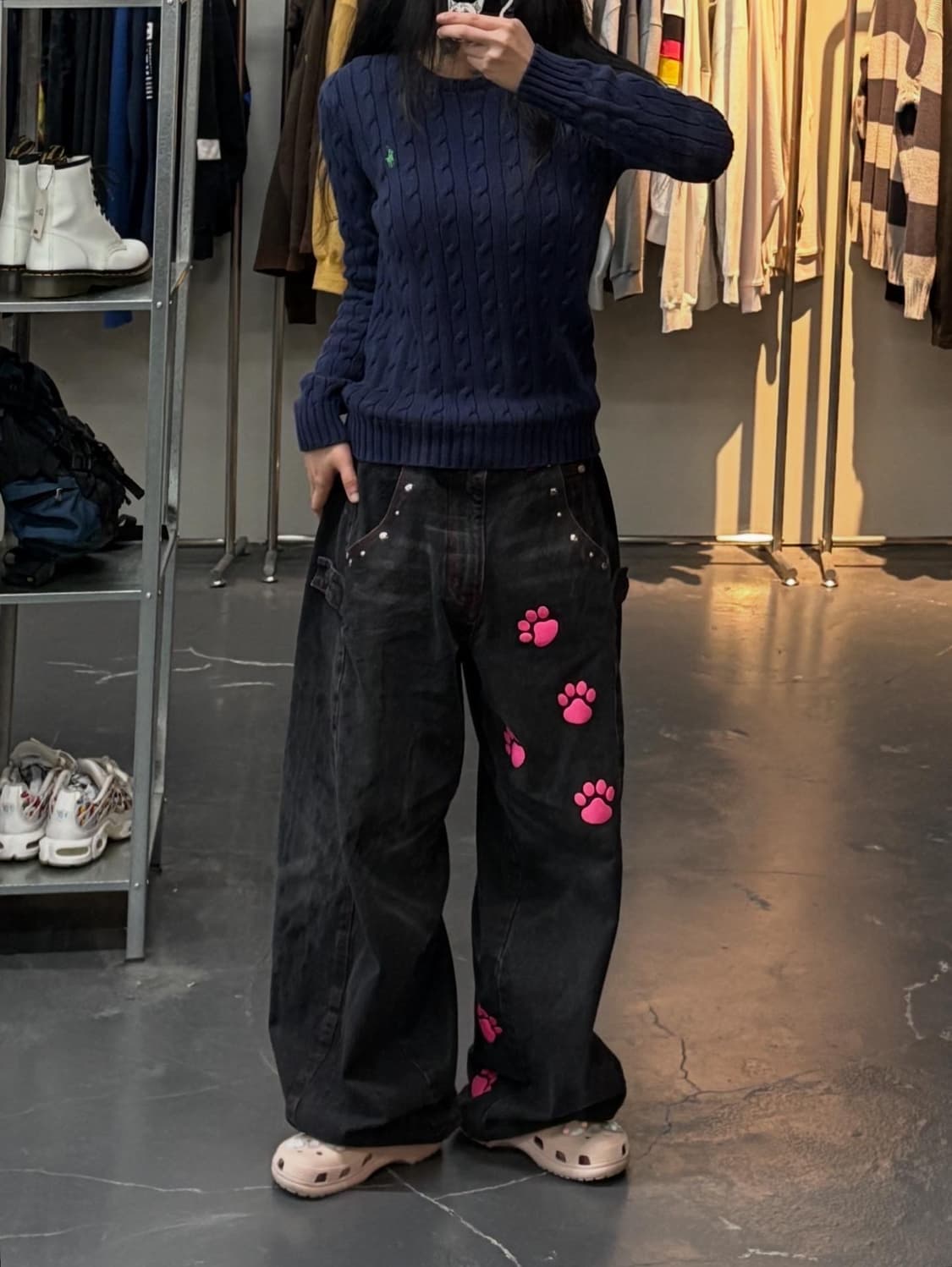 폴로랄프로렌 네이비 케이블 니트 A2411 상품이미지1