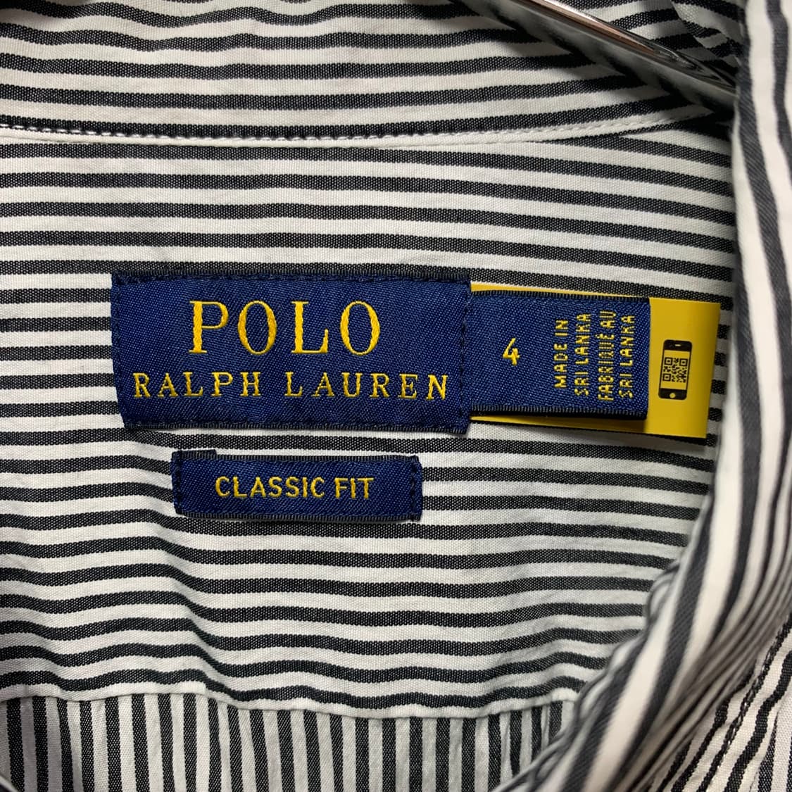 폴로 스트라이프 블랙 셔츠 상품이미지3