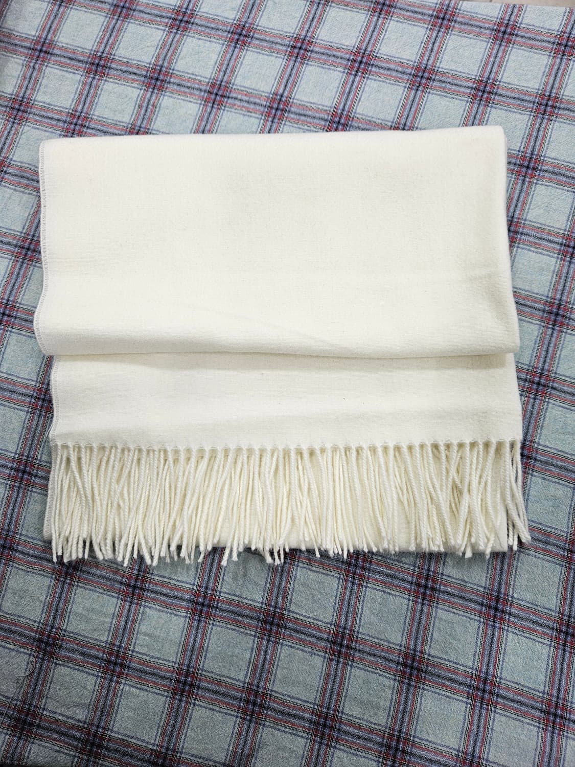 아이보리 프린지 머플러 상품이미지2