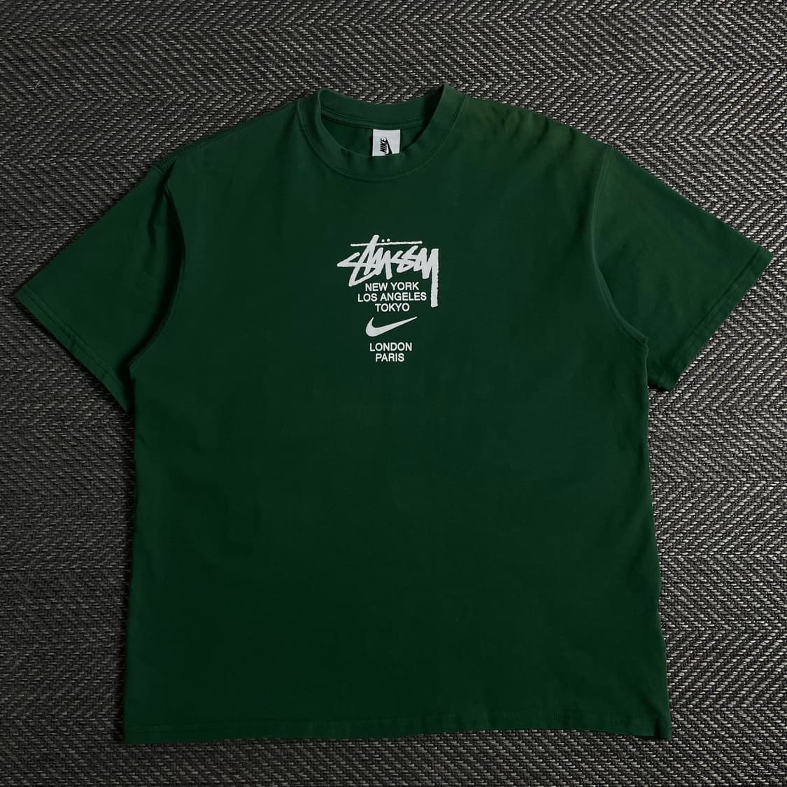 나이키 x 스투시 월드투어 티셔츠 그린y 3829 상품이미지2