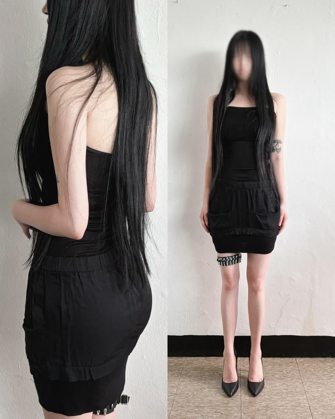 나누슈카 nanushka 새틴 슬림 미니 원피스 상품이미지1