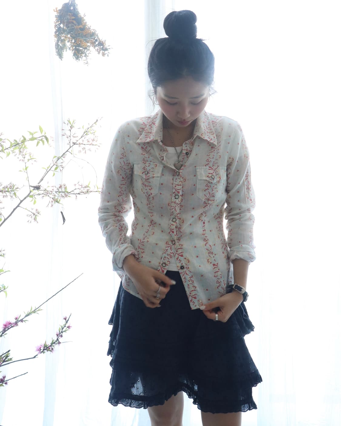 Vintage Soft Floral Shirt 상품이미지6