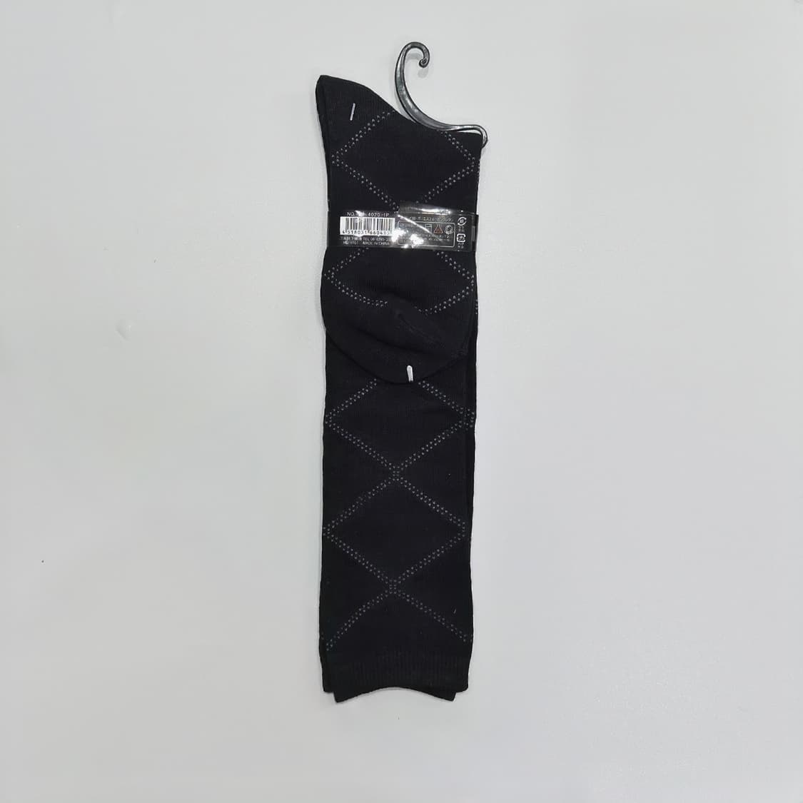 블랙 다이아 패턴 하이삭스 상품이미지2