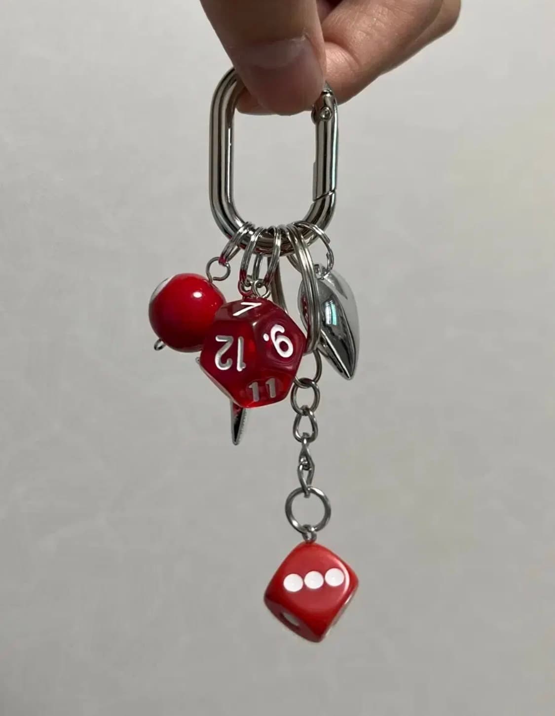 [새상품] 스투시 다이스 키링 열쇠고리 레드 상품이미지1