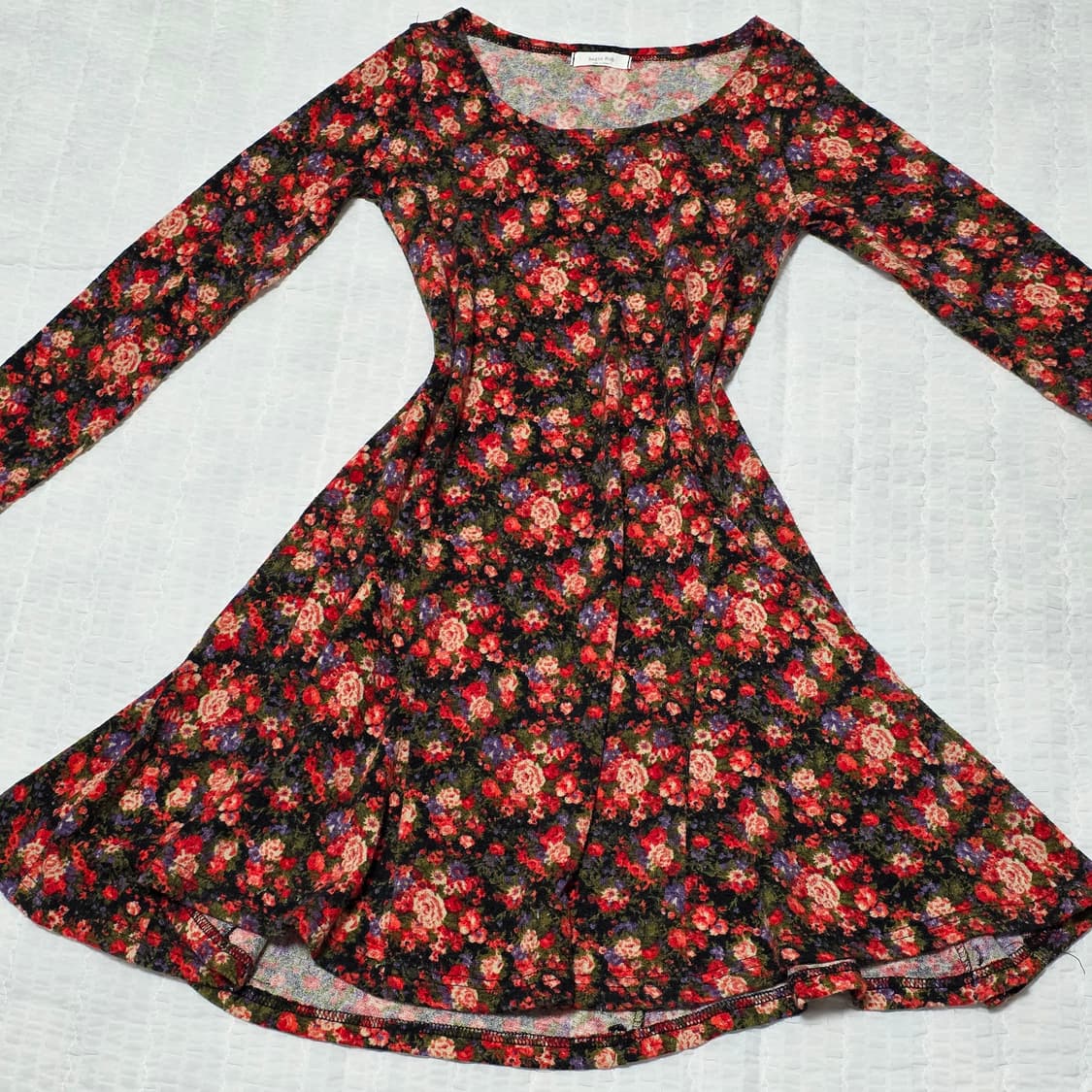 보헤미안 로즈플라워st a라인 로맨틱 원피스 상품이미지1