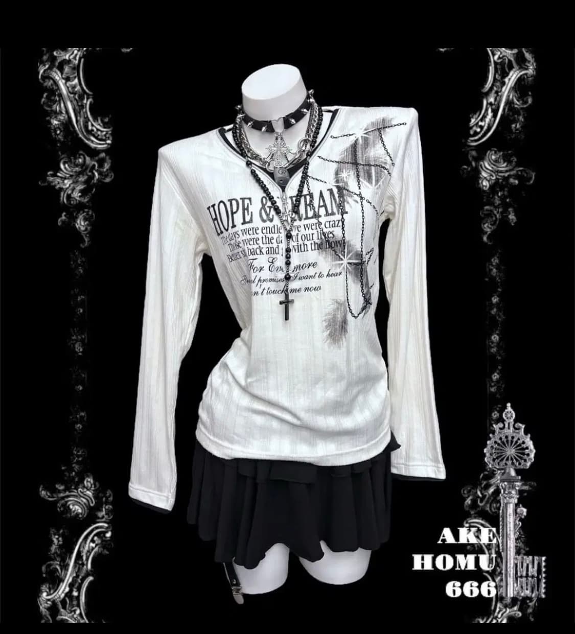 아케호무 빈티지 집업 롱슬리브 상품이미지1