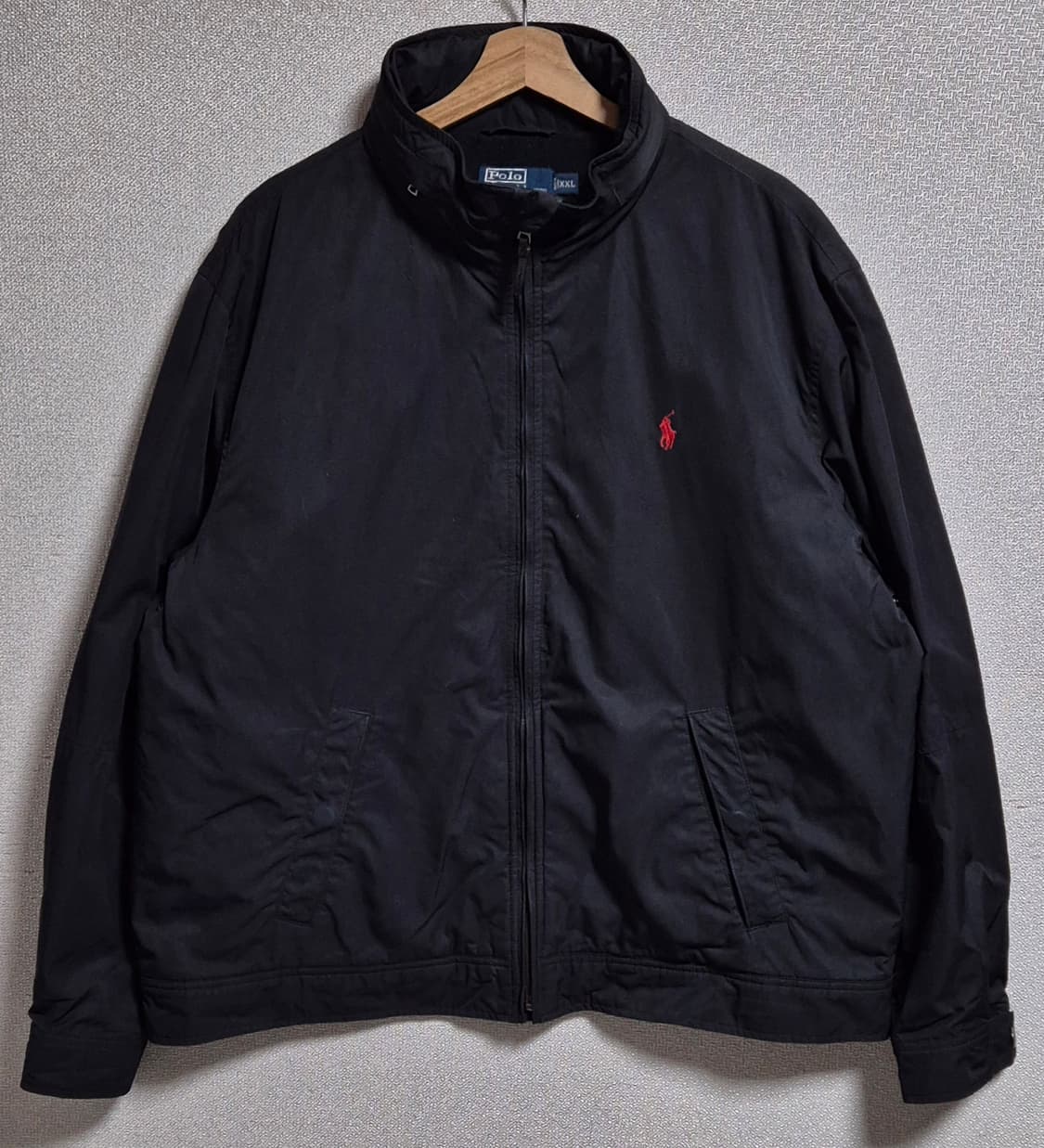 XXL (110) 폴로랄프로렌 블랙 블루종 바라쿠다 기모 점퍼  상품이미지1