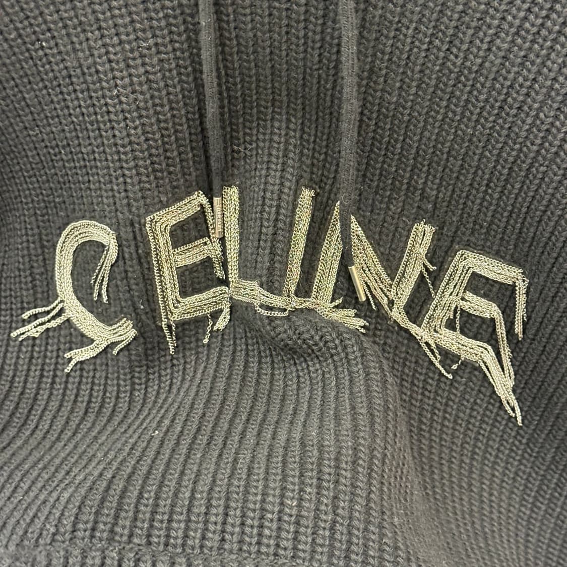 [리오브전포점] 셀린느 리브드 체인로고 니트 후드 상품이미지4