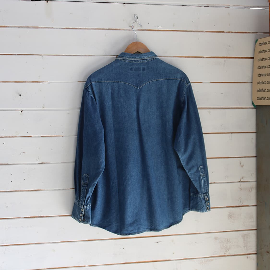 (착용컷) Lee x EDWIN 웨스턴 데님 셔츠 (남성용 100) 상품이미지3