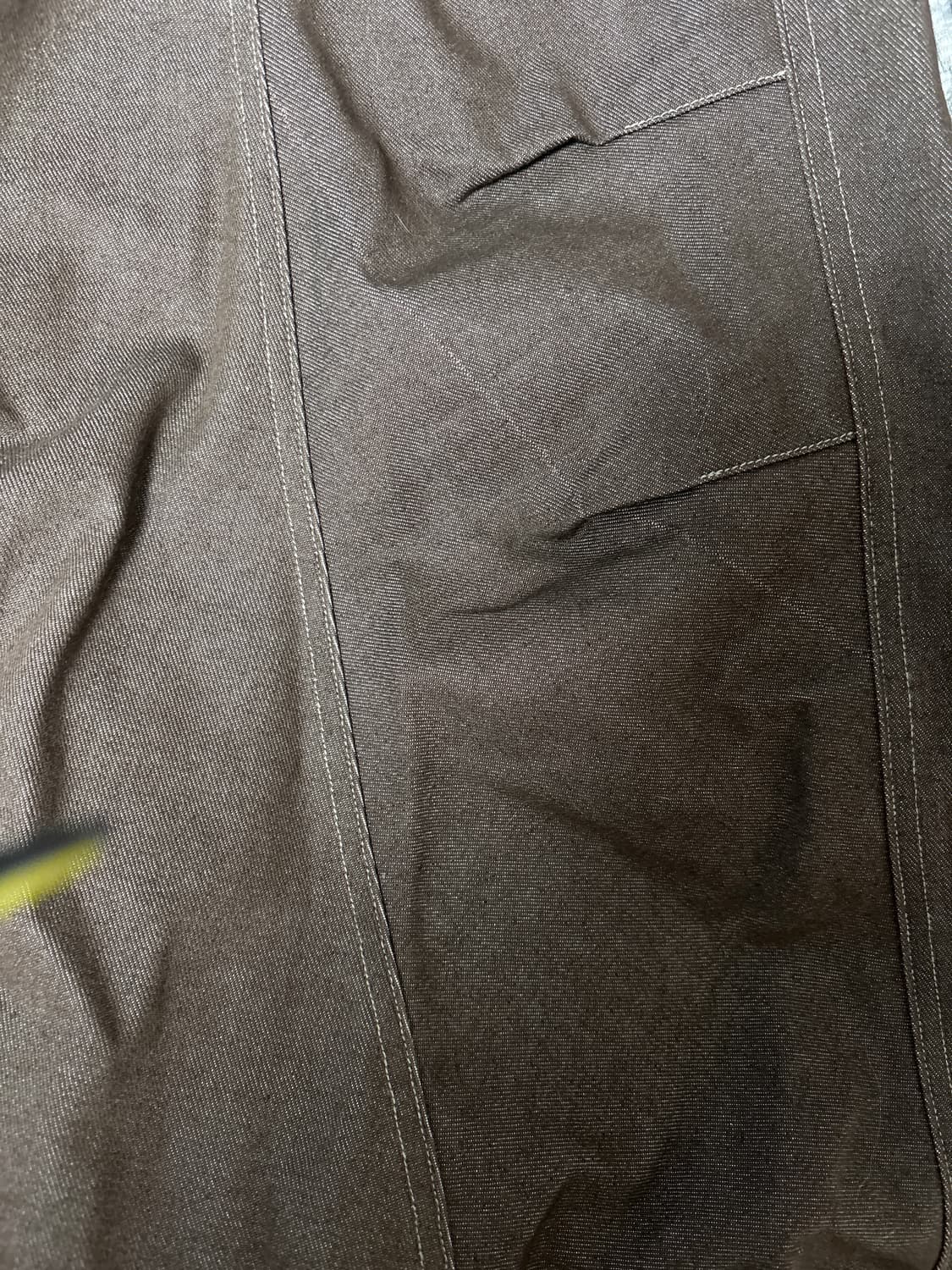 아캄 Knee Pin-tuck Printed Denim Pants 상품이미지5