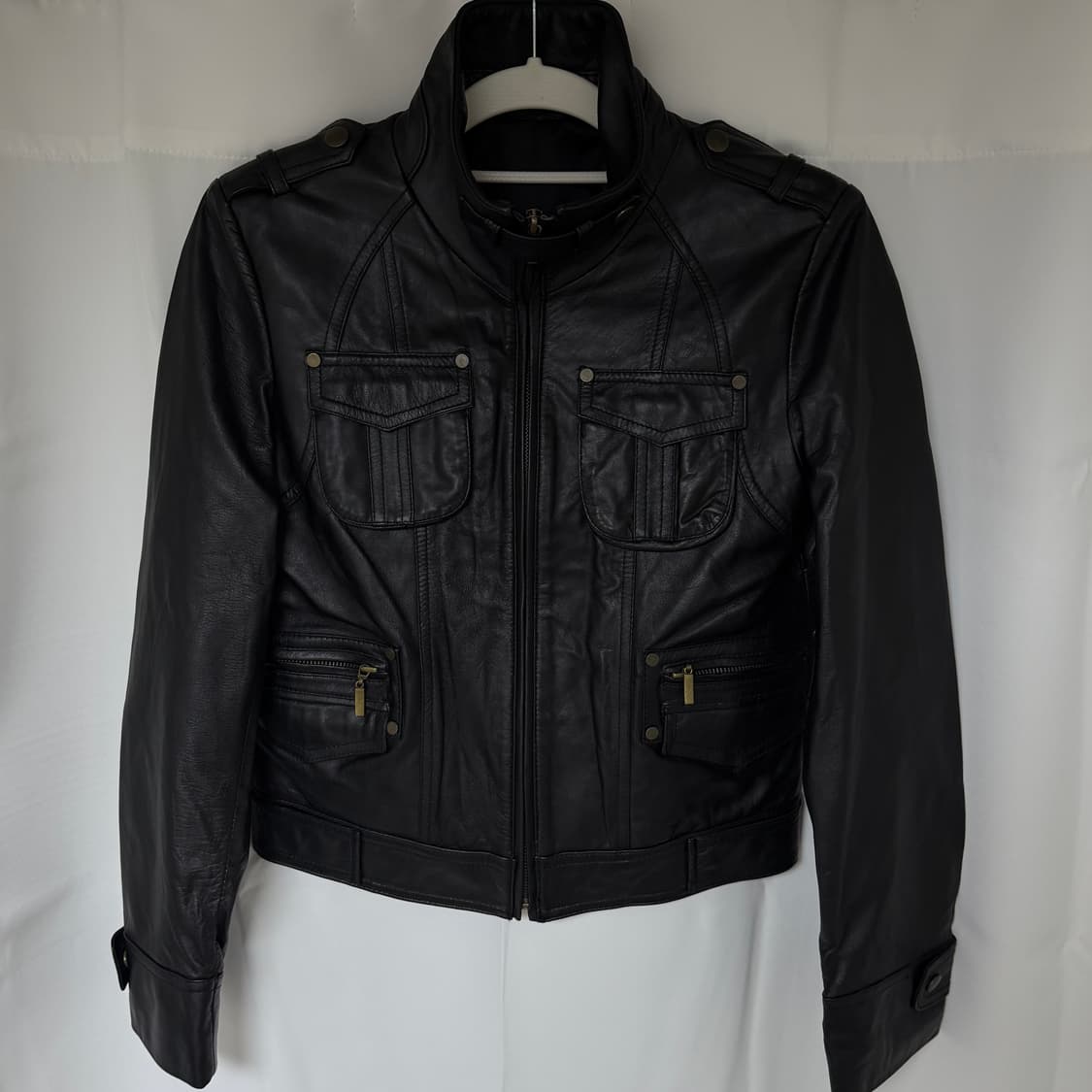 Multi Pocket Leather Jacket 레더 가죽 자켓 상품이미지5