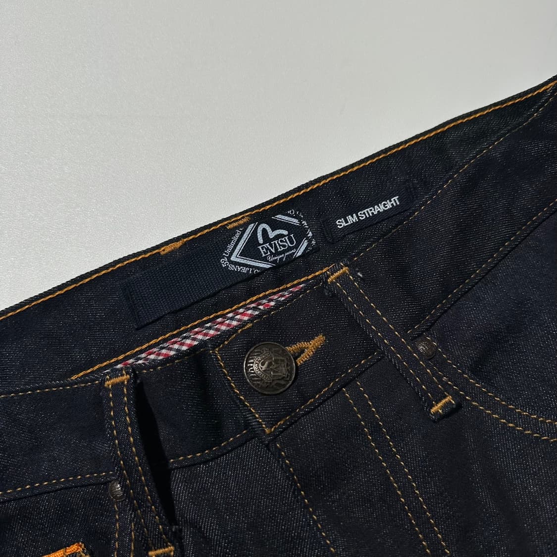 에비수 다이콕 슬림 스트레이트 데님 팬츠 상품이미지4