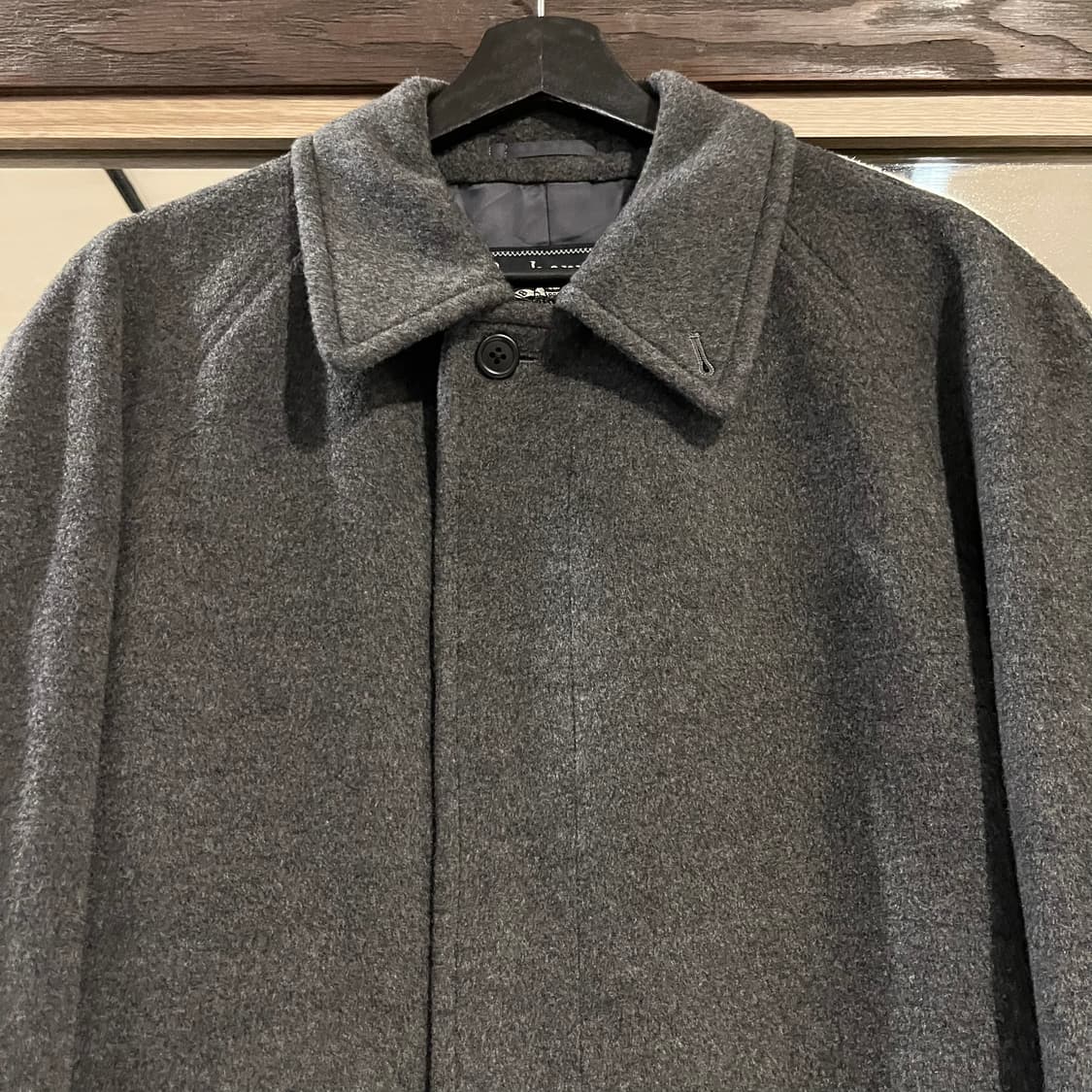 BURBERRYS 버버리 JP 90s 차콜 더블포켓 히든버튼 울 캐시미어 상품이미지2