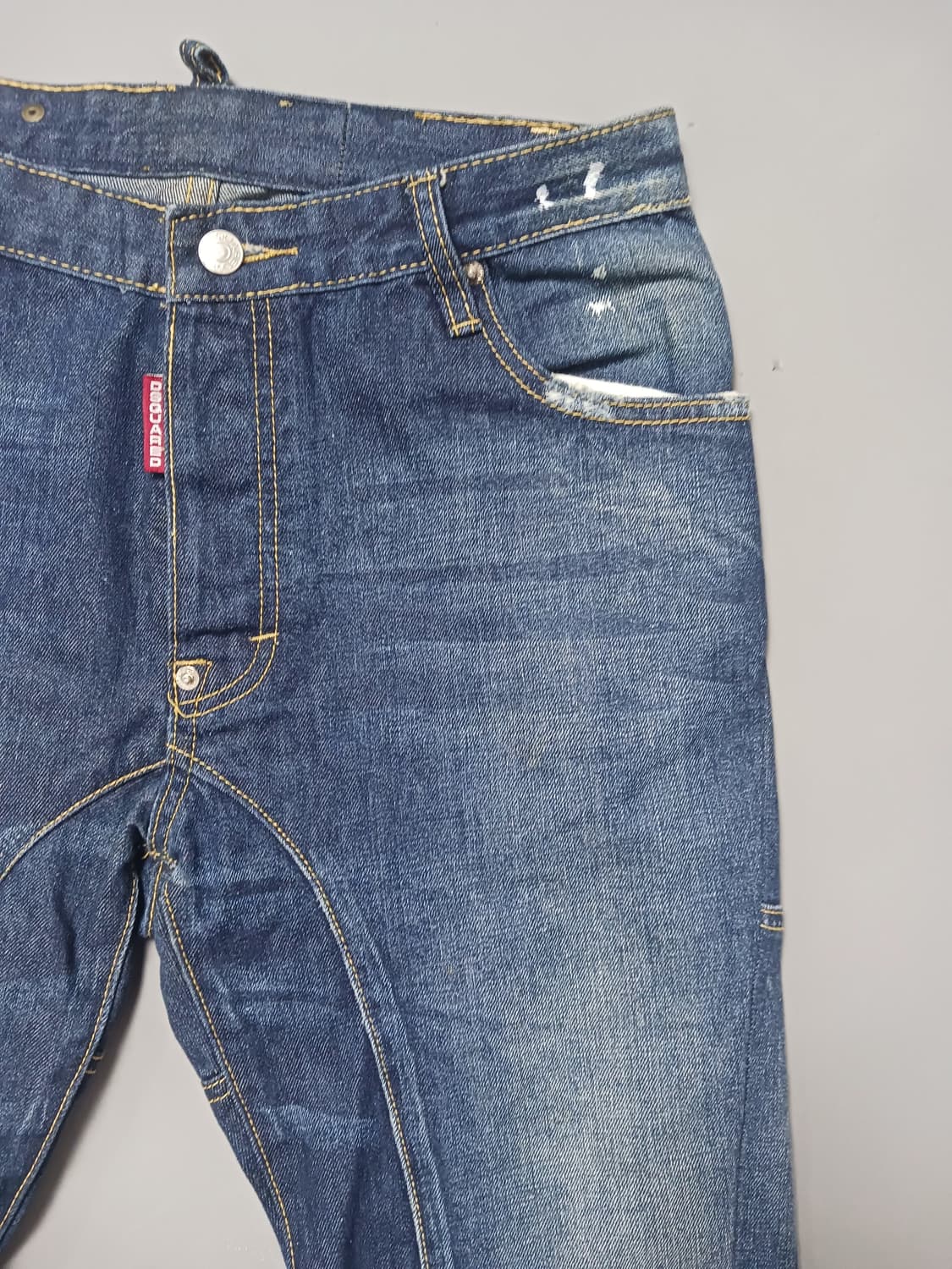 [30] 디스퀘어드2 하키패치 바이커진 청바지 상품이미지4