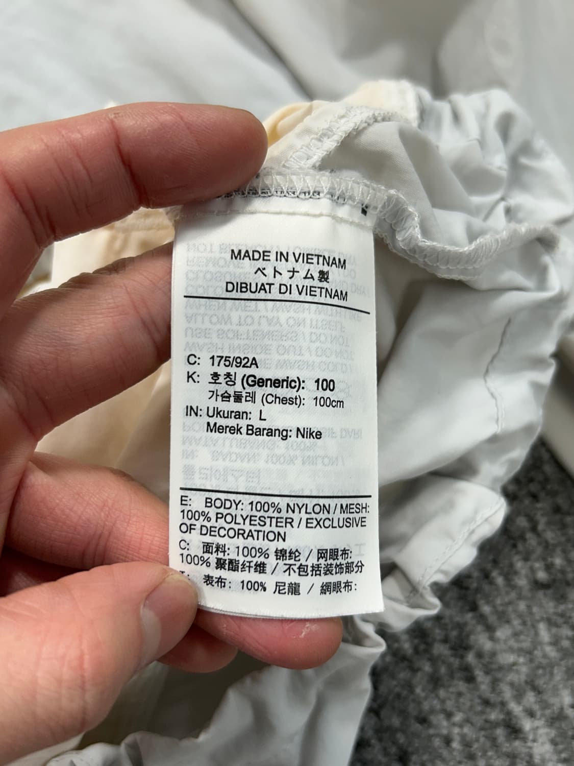 나이키 아노락 패커블 바람막이 L   상품이미지9