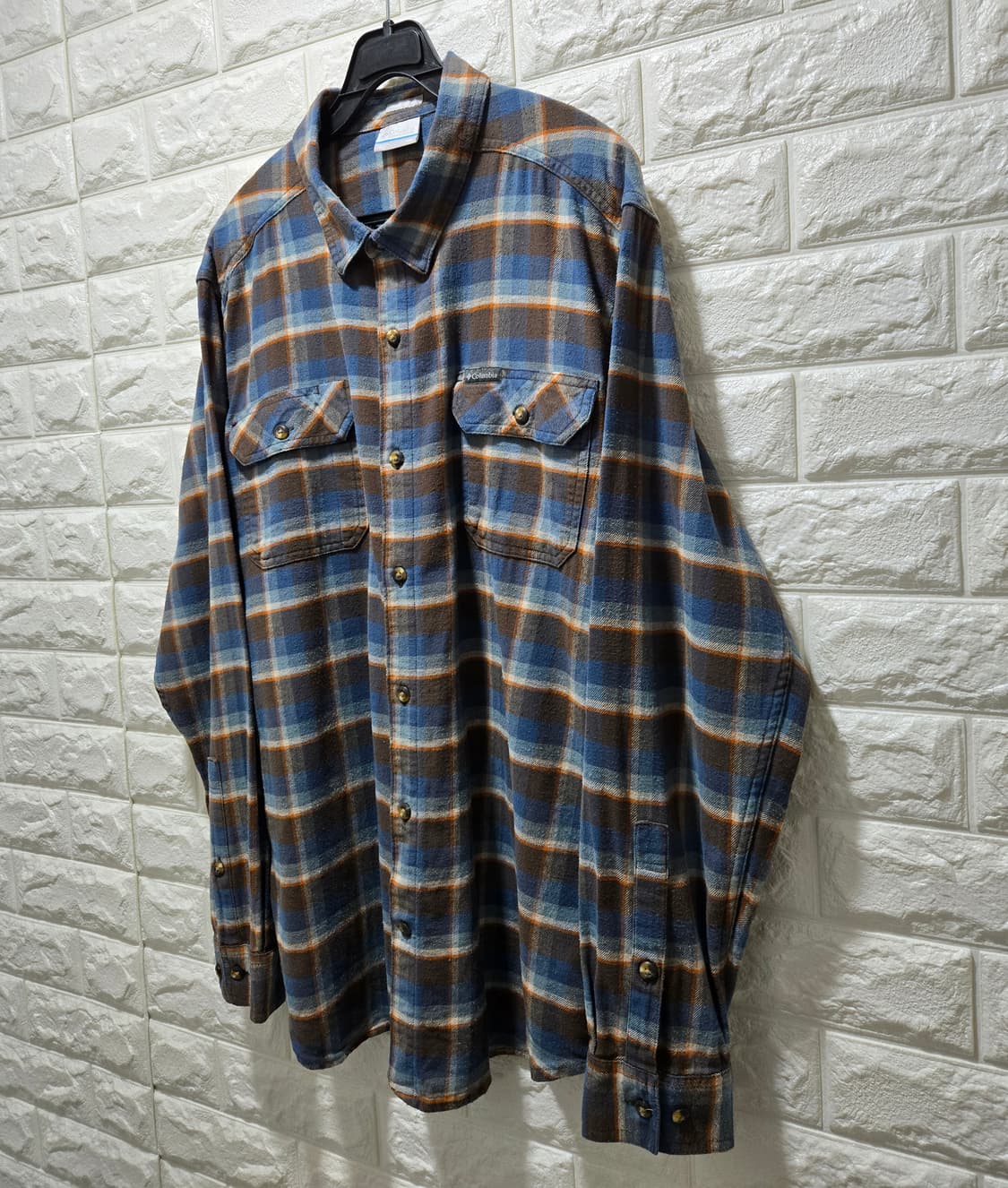 컬럼비아 옴니위크 레귤러핏 체크셔츠 체크남방 110 상품이미지4