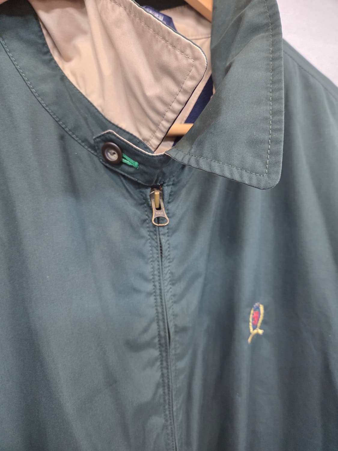 타미힐피거 90s 올드스쿨 월계수 자수로고 블루종자켓 xxl 상품이미지8