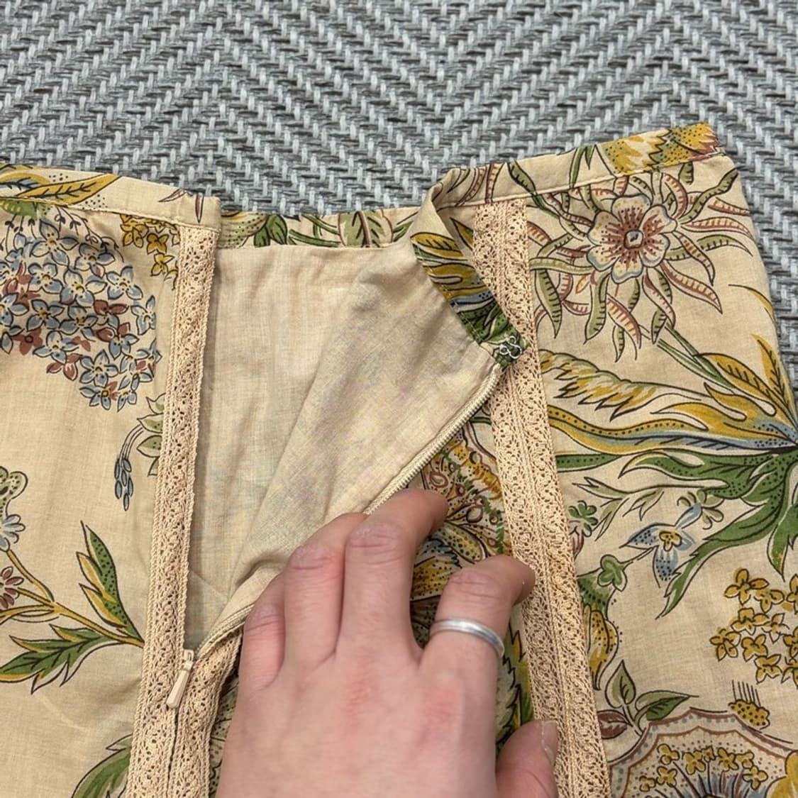 폴로진스 플라워 패턴 스커트 v2573 상품이미지5