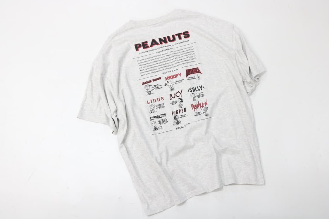 프리릭스 스토어 x 피너츠 스누피 백프린팅 티셔츠 (L) 상품이미지2