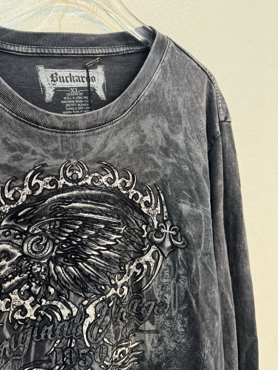 vintage washing Long-sleeved T-shirt 상품이미지3