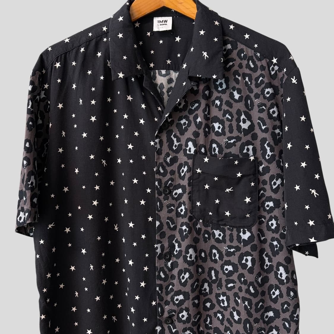 (L)GU 지유 1MW by SOPH 소프넷 믹스드 레오파드 하프셔츠 상품이미지2