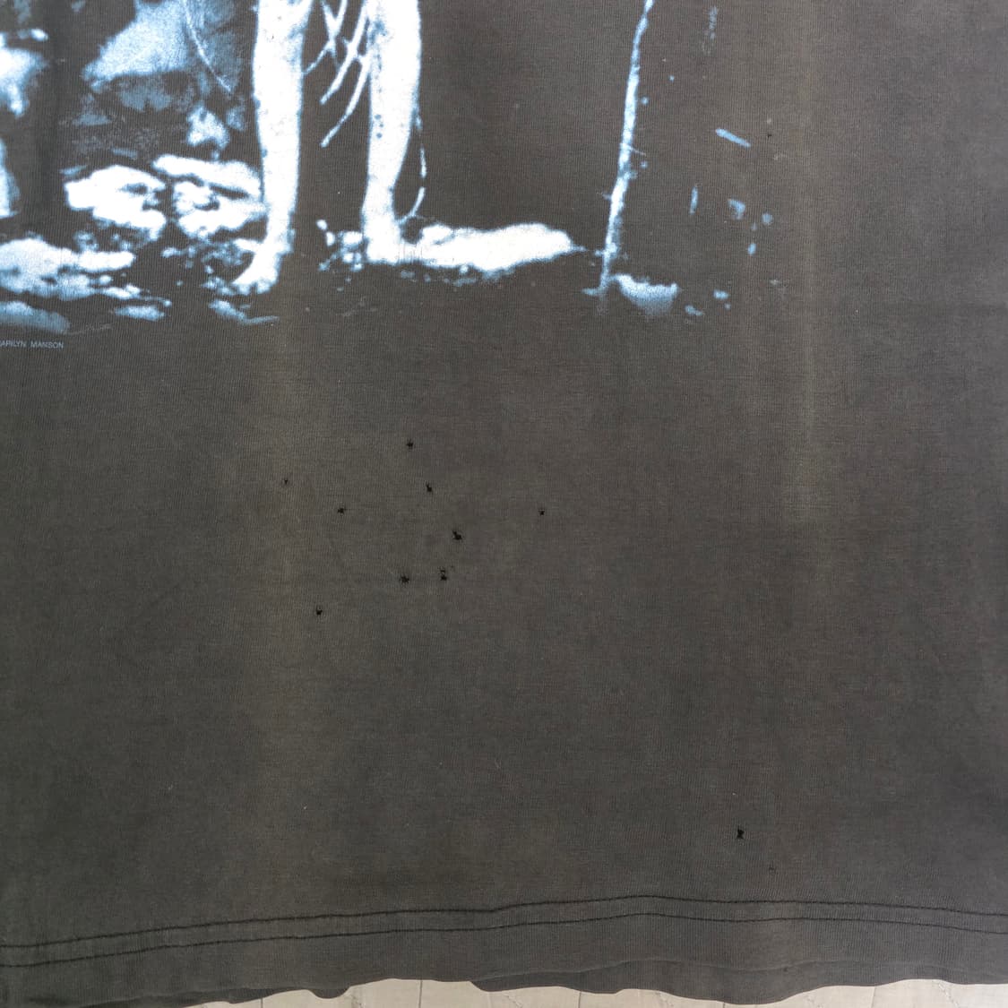 [L] 90s REPAIRED 마릴린맨슨 안티크라이스트 빈티지 밴드티 상품이미지3