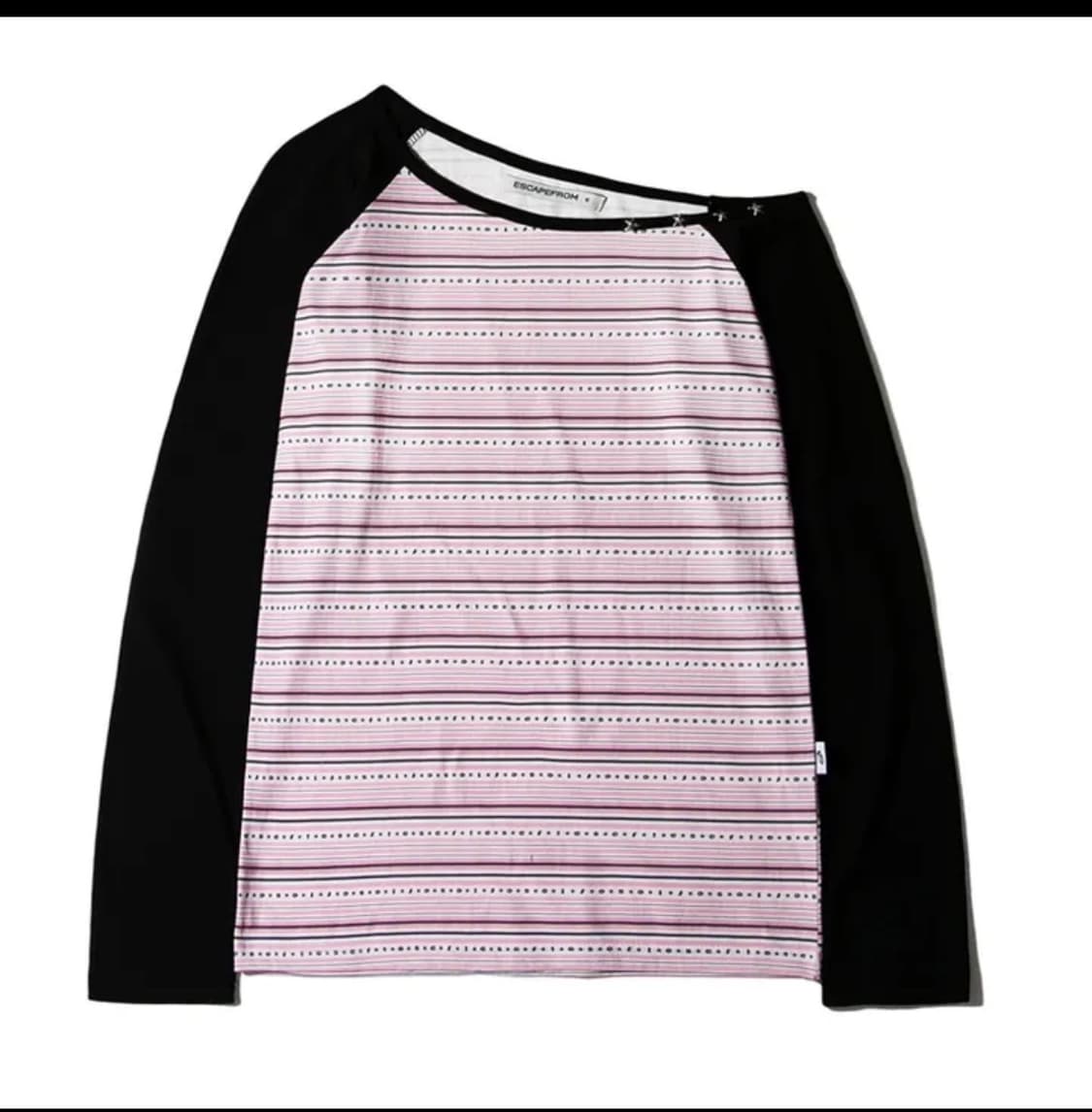 이스케이프프롬 스트라이프 원숄더 롱슬리브 상품이미지1