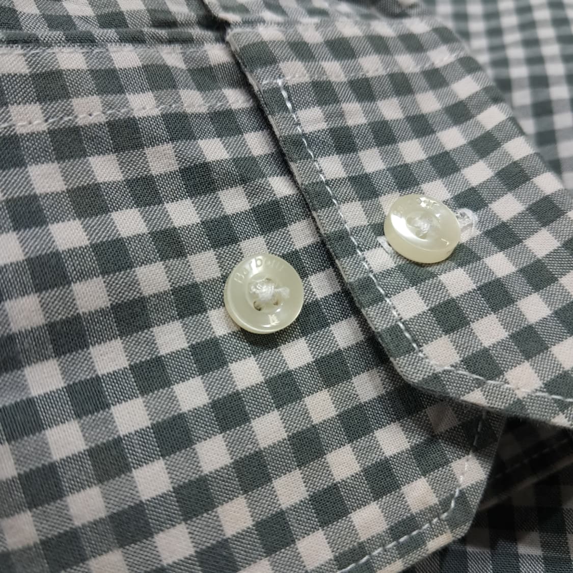 CL939 M 바버 테일러드핏 세이지그린 마이크로체크 셔츠 상품이미지5