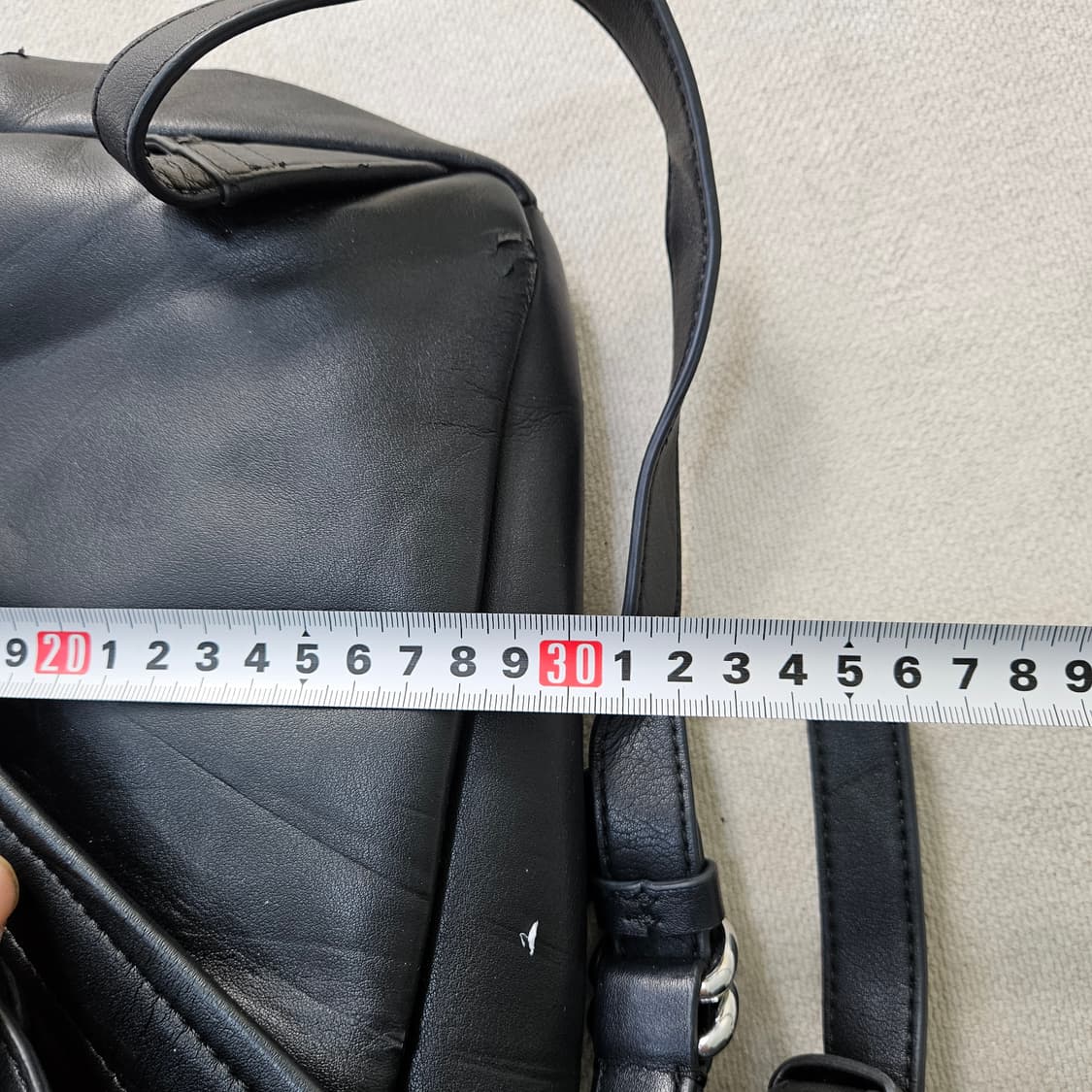 F 켈빈클라인 레더 백팩 (까짐) 0409Y 상품이미지5