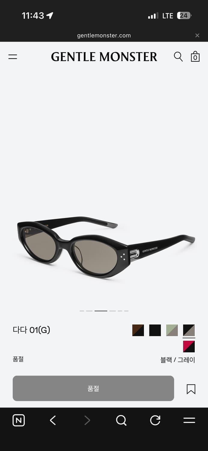 젠틀몬스터 다다01(G) 선글라스 상품이미지2