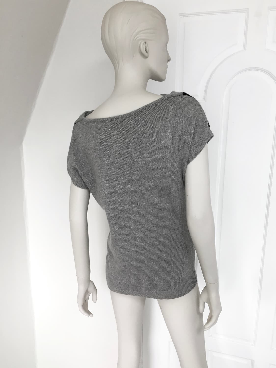Women’s Grey Cubic Point Knit Top 상품이미지6