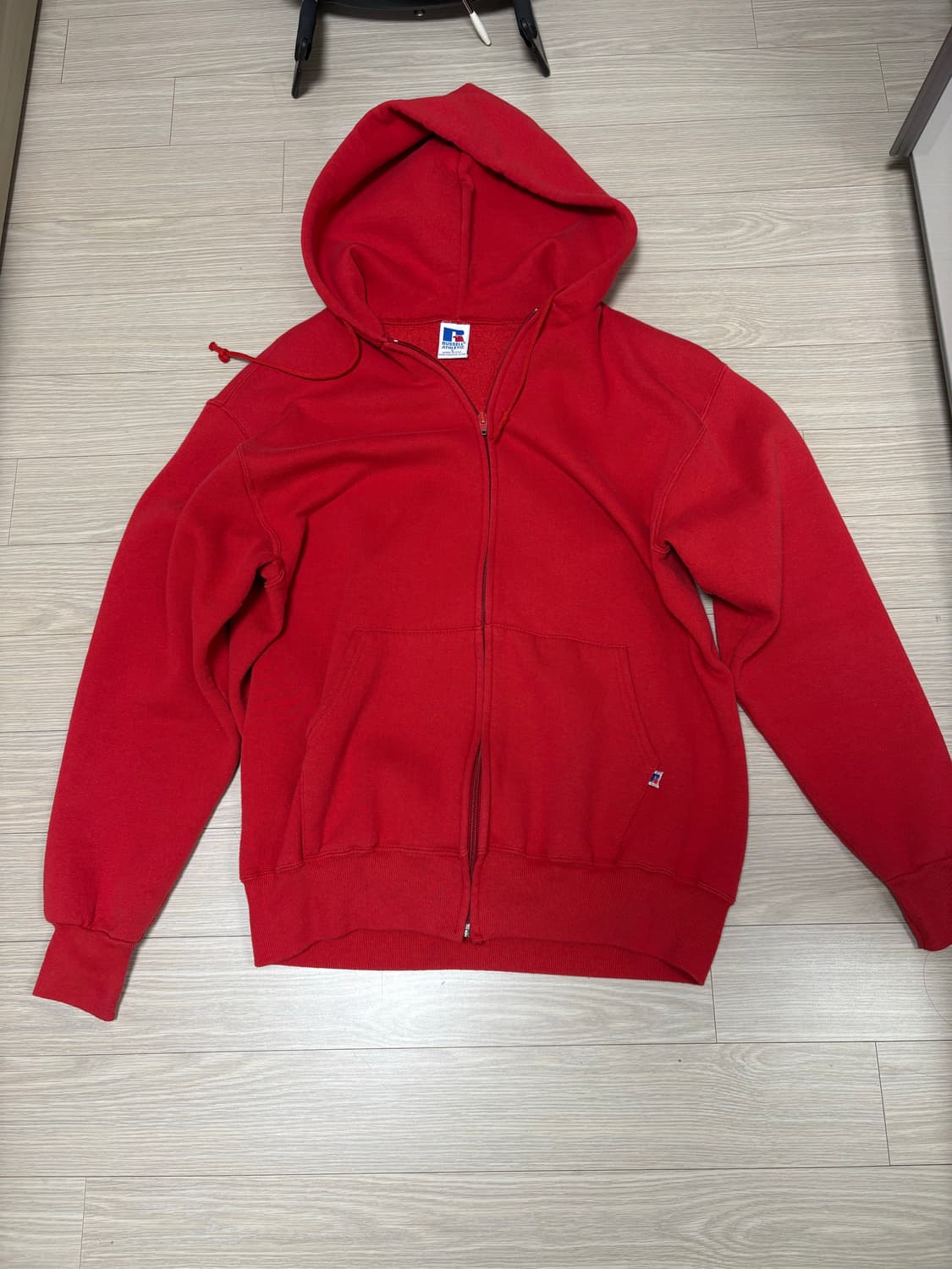 [L] 90s 러셀 후드집업 레드 상품이미지1