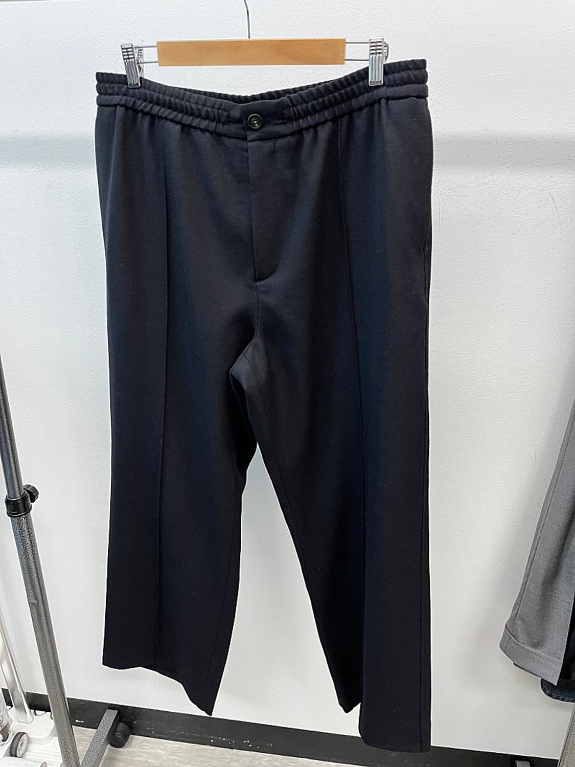 34-36) 솔리드옴므 밴딩 와이드 슬랙스  상품이미지1