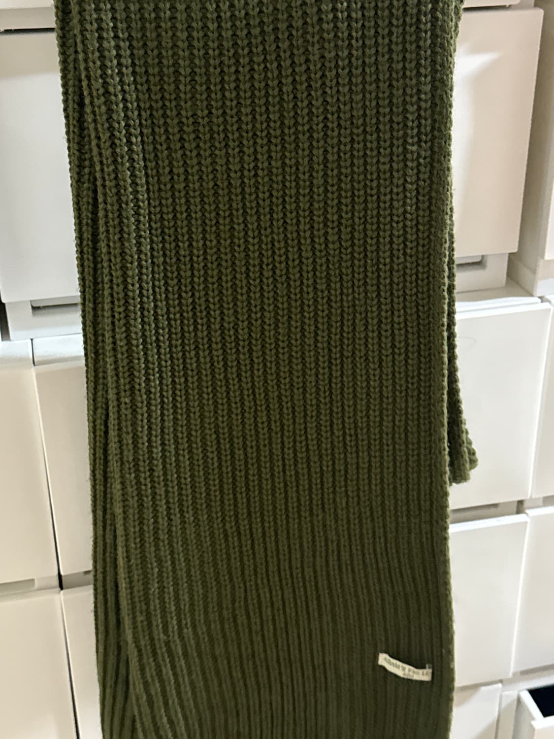 녹차 니트 목도리 상품이미지1