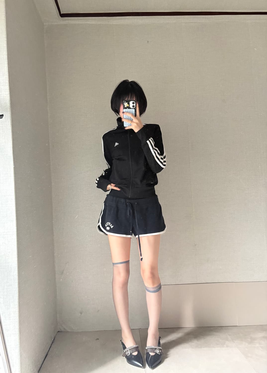 아디다스 블랙 슬림핏 져지 상품이미지5