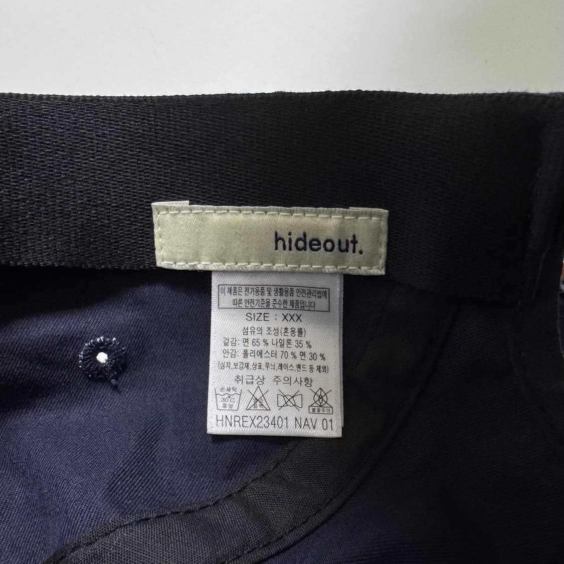 하이드 아웃 H Wings 캠프 캡 (Navy) 상품이미지5