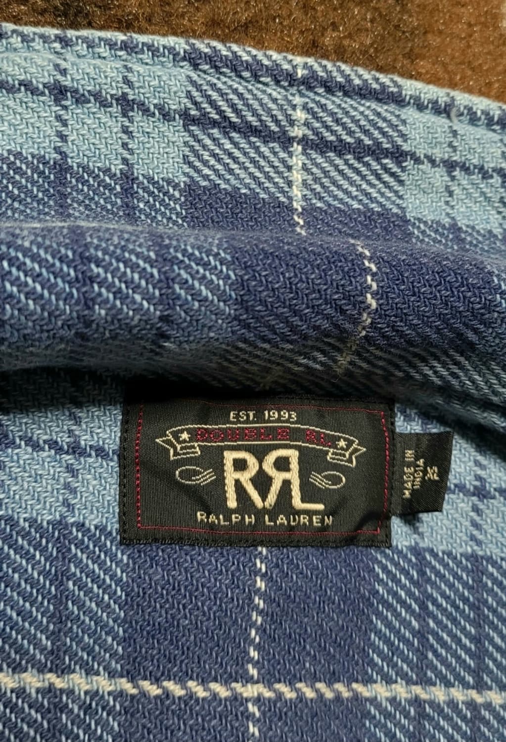 RRL 아우터 & 남방 블루체크(XL) 상품이미지5