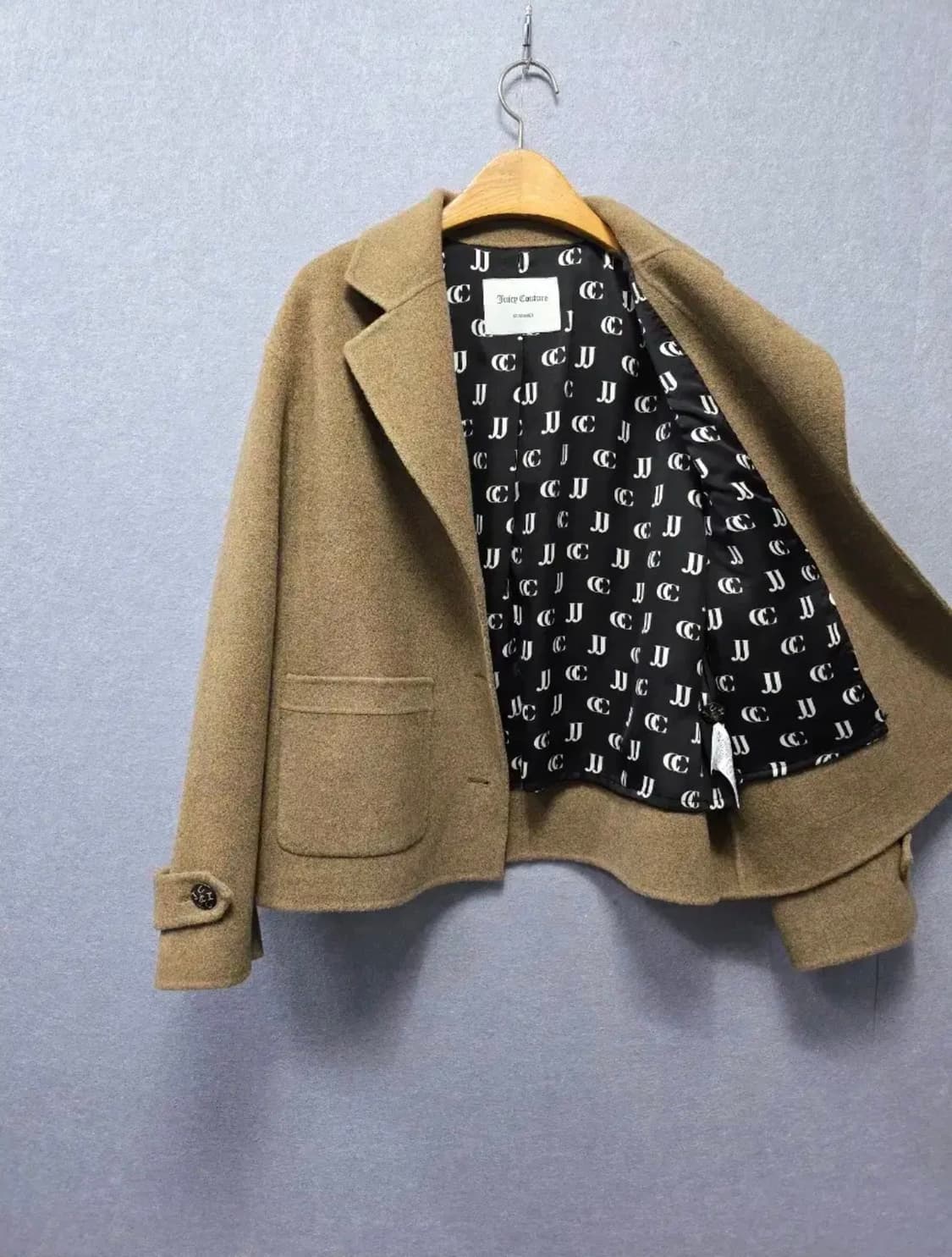 쥬시꾸뛰르 캐시미어 블렌드 핸드메이드 숏코트 자켓 상품이미지6