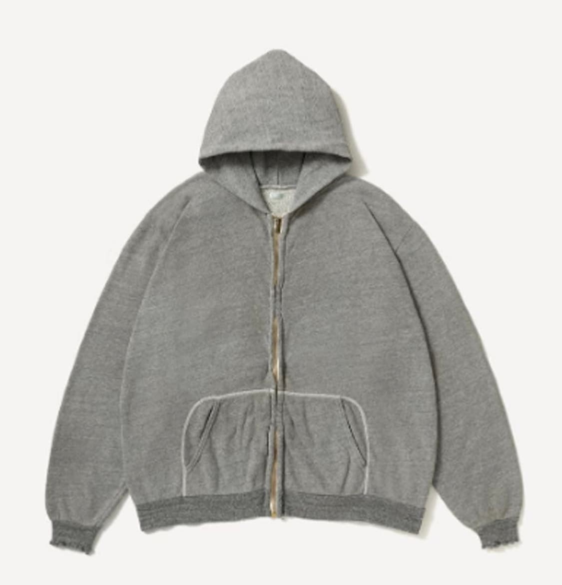 [3] 아프레쎄 26ss 빈티지 스웻 후드 집업 그레이 상품이미지1