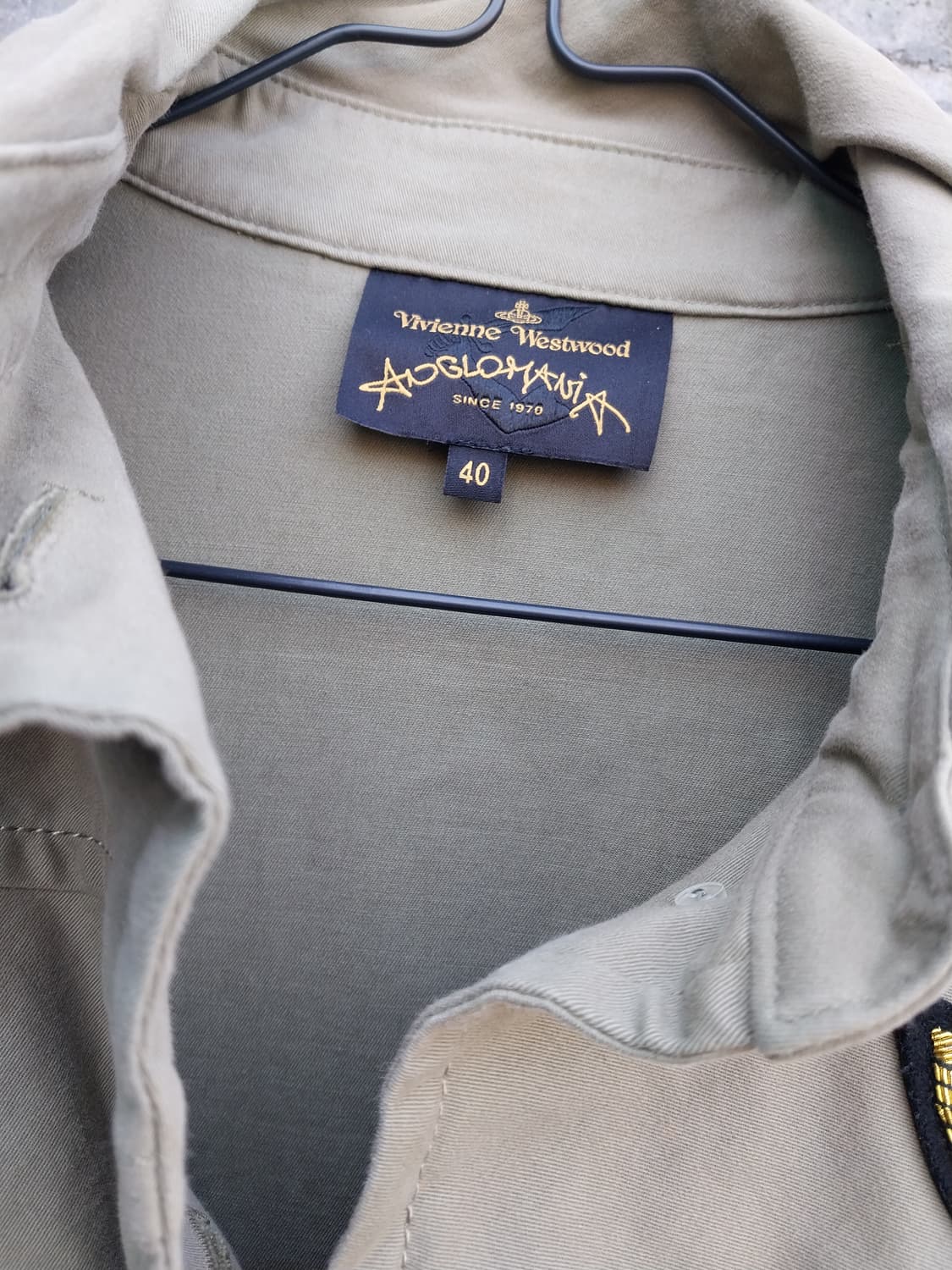 새제품 비비안웨스트우드 언발란스 버튼 밀리터리코트 야상 40 상품이미지3