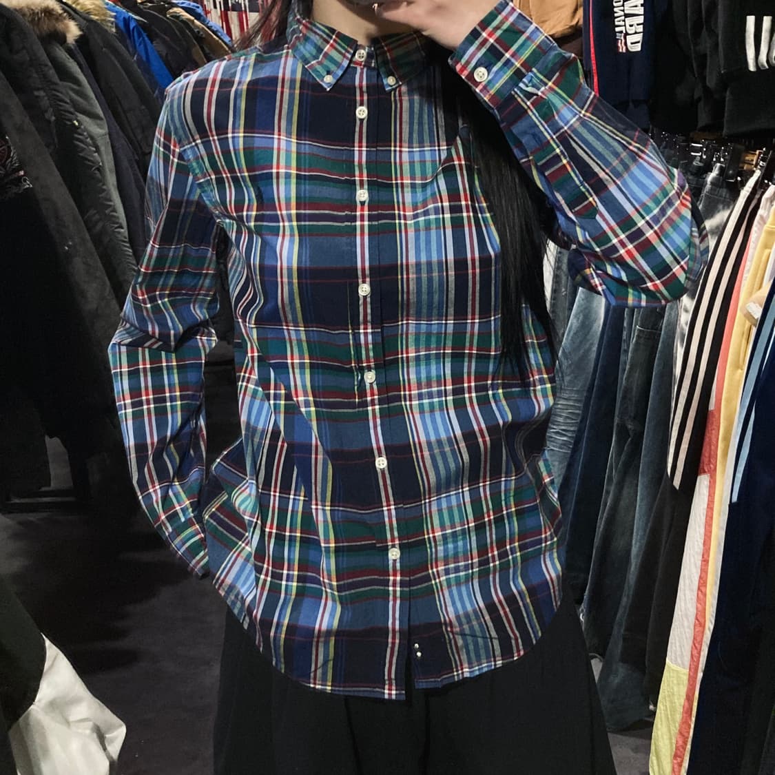 [IM] 폴로 랄프로렌 마드라스 체크 블루 셔츠 상품이미지3