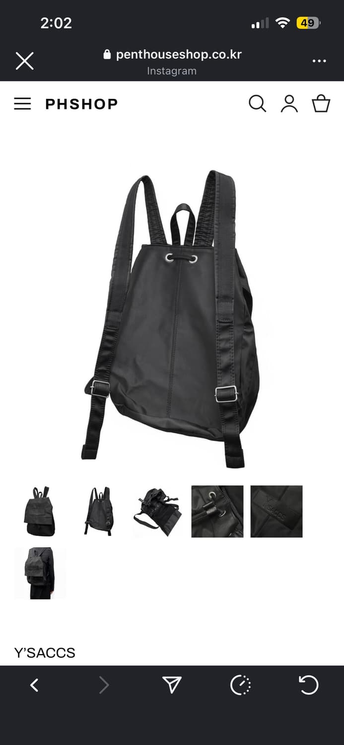 Y’SACCS 더플 백팩 상품이미지2