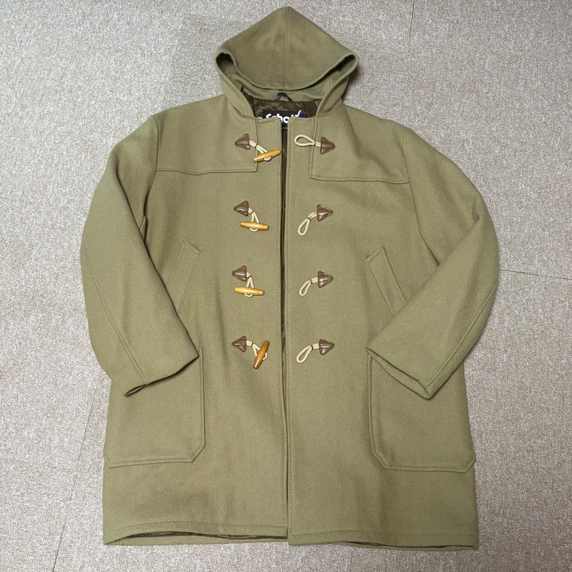 쇼트 카멜 더플코트 42 상품이미지4