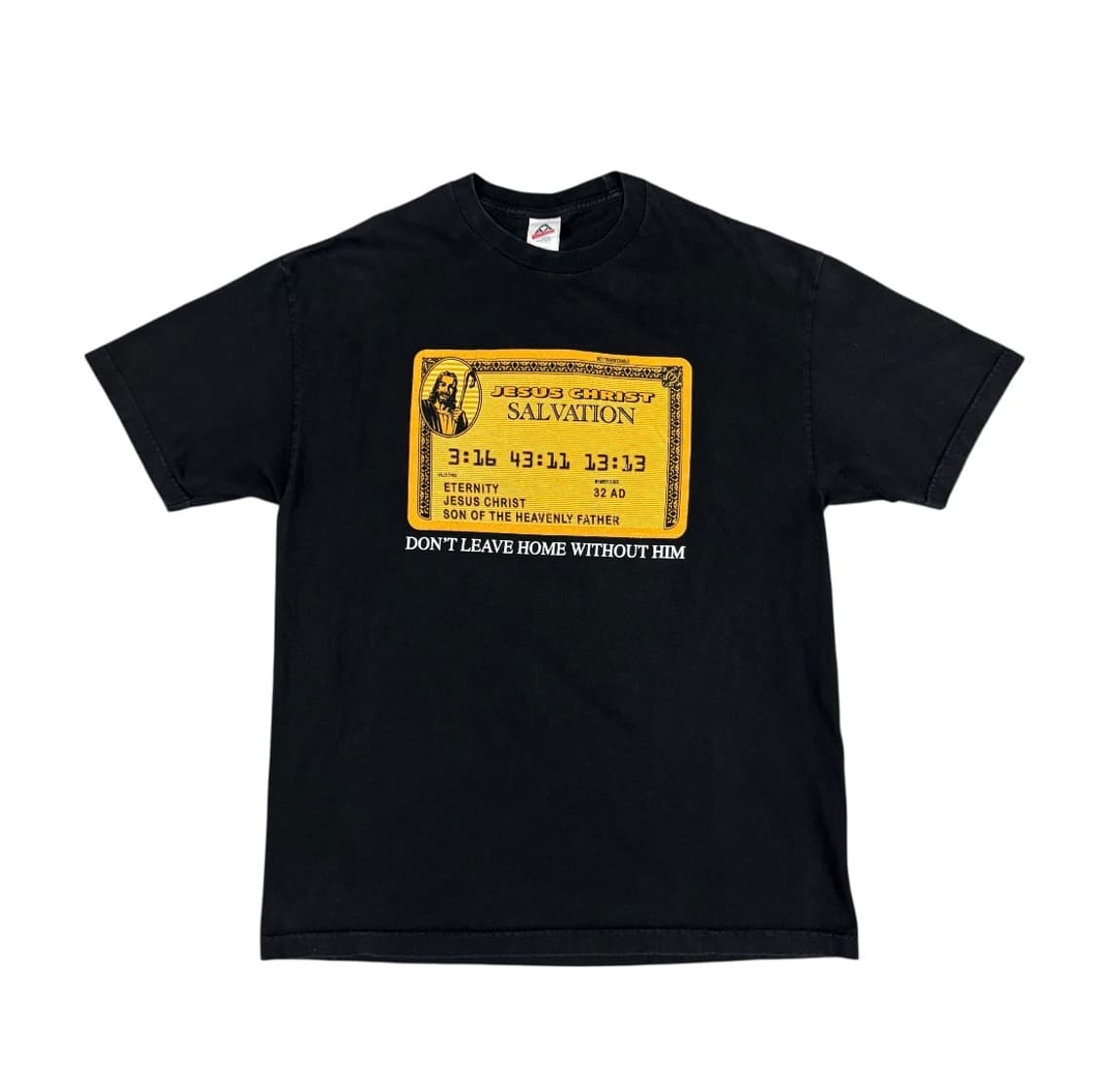 빈티지 2000s Amex Card Jesus Parody Tee 상품이미지1