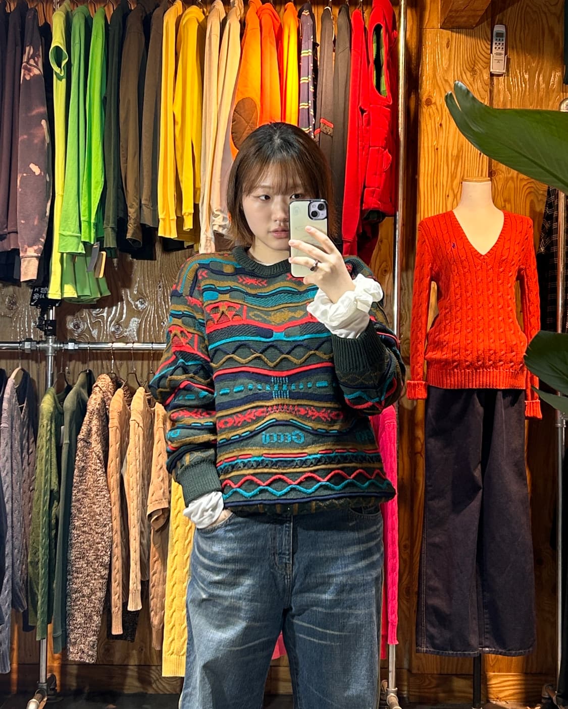 S 게쿠(GECCU) 입체 코지 텍스처 헤비 니트 상품이미지1