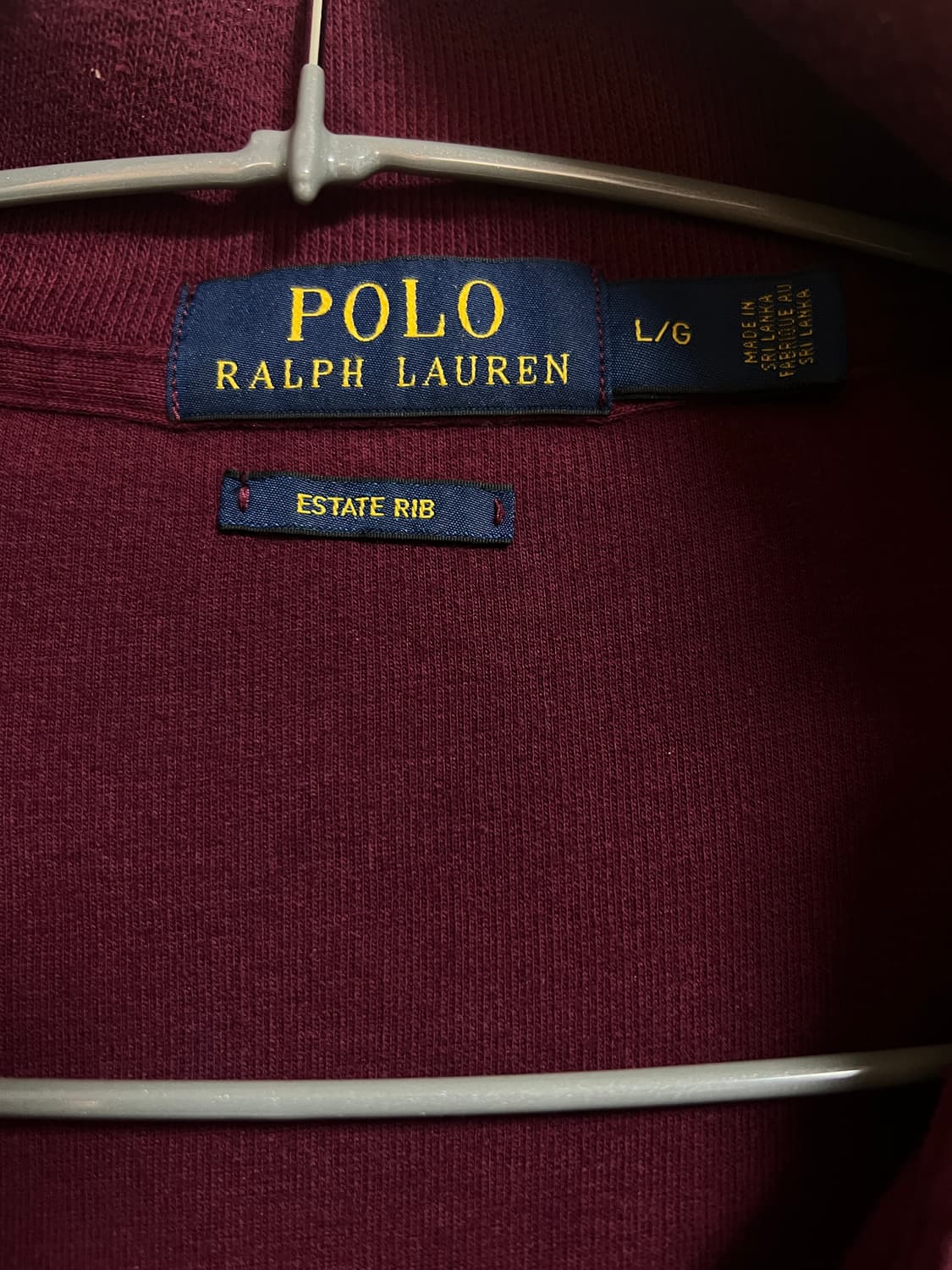폴로 버건디 하프집업 니트 105~110(L~XL) 상품이미지5