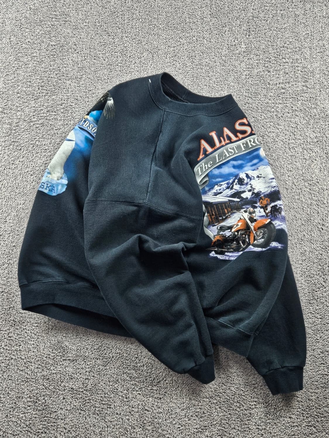 할리데이비슨 알래스카 프론티어 맨투맨 스웻 셔츠 ( 2XL )/10950 상품이미지4