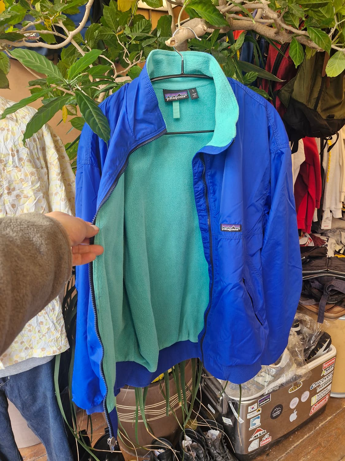 Z-286 파타고니아 쉘드 신칠라 봄버 웜업 자켓  상품이미지4