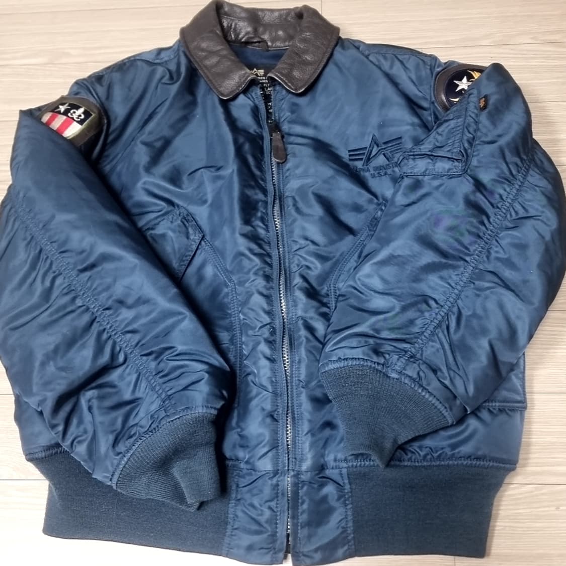 알파인더스트리 cwu45p 블루종 항공 점퍼 네이비(라지) 상품이미지1